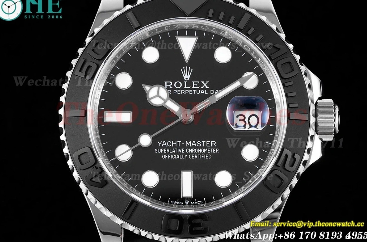 42mm JVSF VR3235 YachtMaster SS 904L Blk 226659 RU 0409